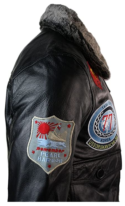 Il giubbotto pilota militare aeroplano Us Navy giubbotti piloti militari aviatore aviatori giacca pelle giacche